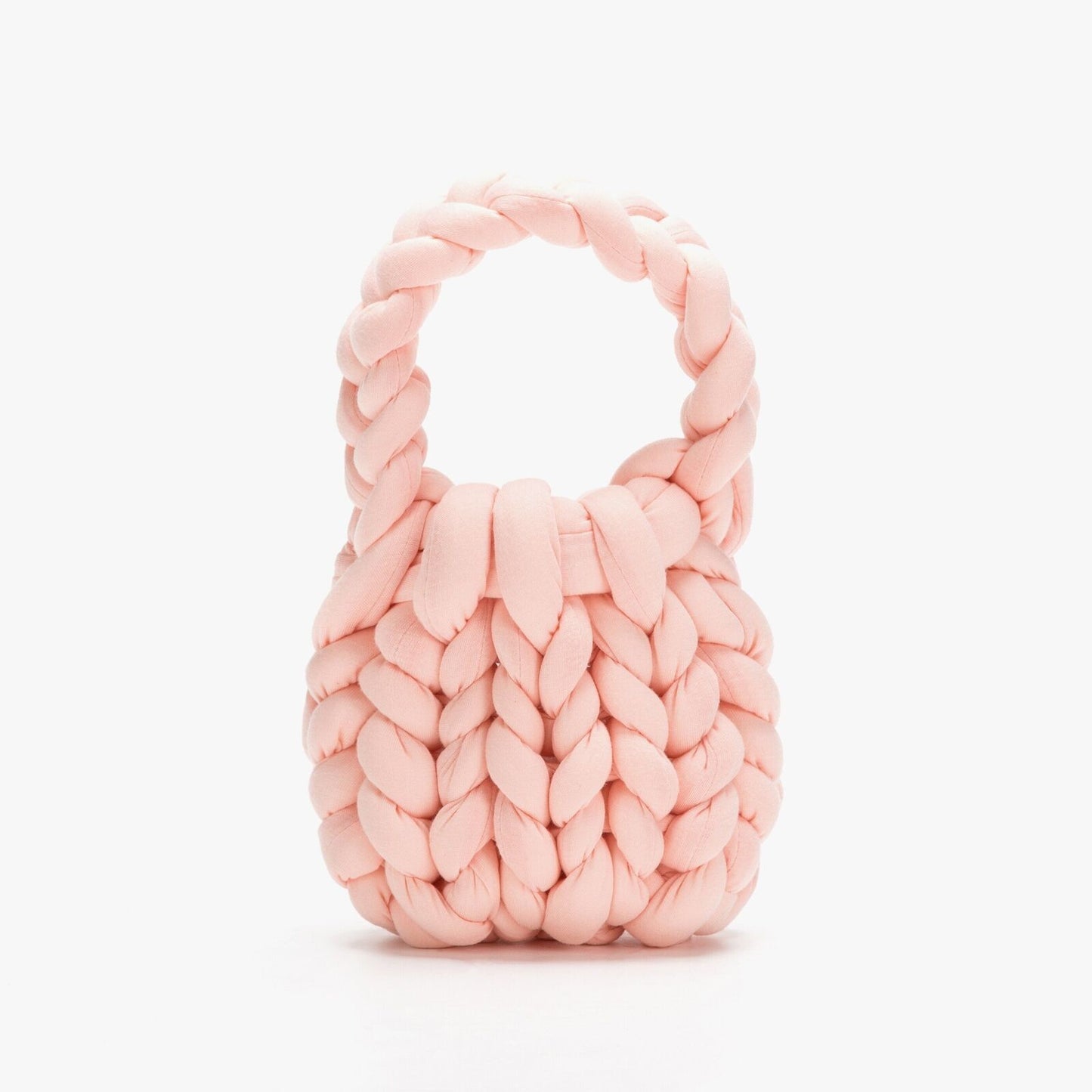 Thick Rope Woven Handbag Crochet Small Tote Bag Knitted Small Purse Cotton Totes