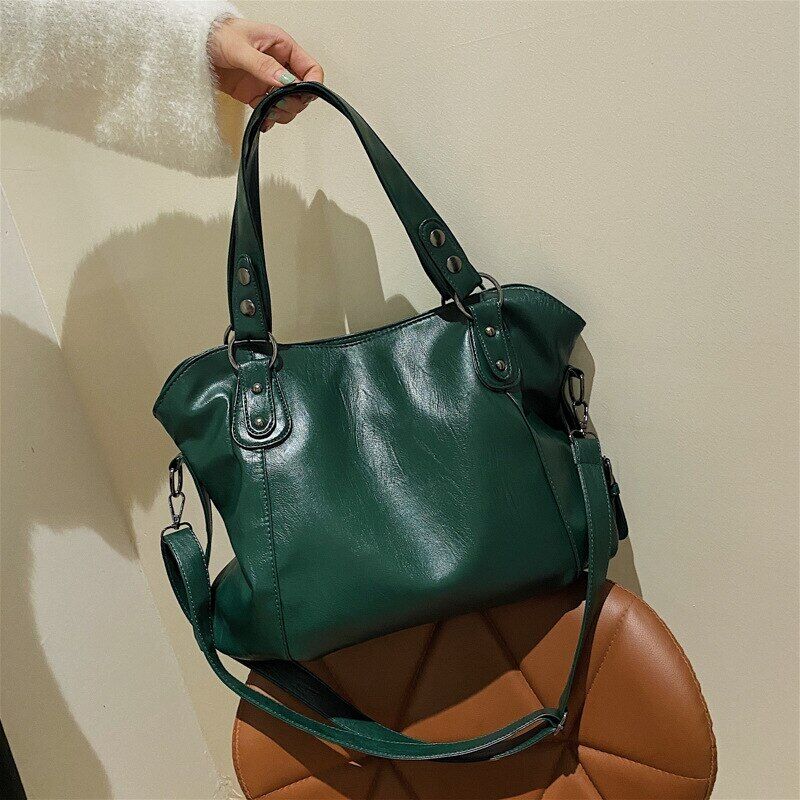 Shopper Tote Bag Women Pu Leather Female Shoulder Crossbody Bags Women's Handbag