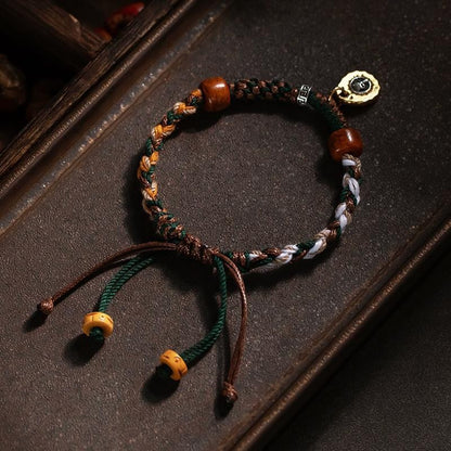Tibetan Bracelet Handwoven Ethnic Style Blessing Adjustable Hand Accessory