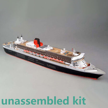 1/400 Queen Mary II Cruise Liner Ship 3D Paper Model Craft Display Unassembled B
