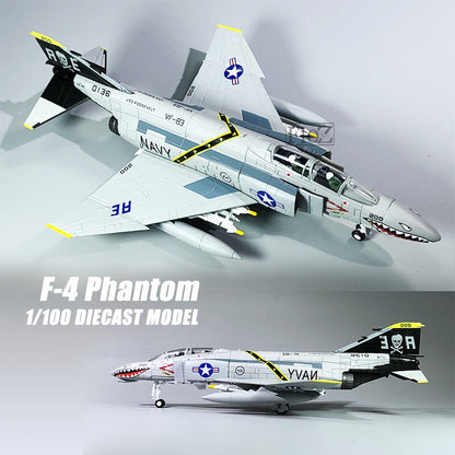 F-4 Phantom 1/100 diecast plane model aircraft WLTK