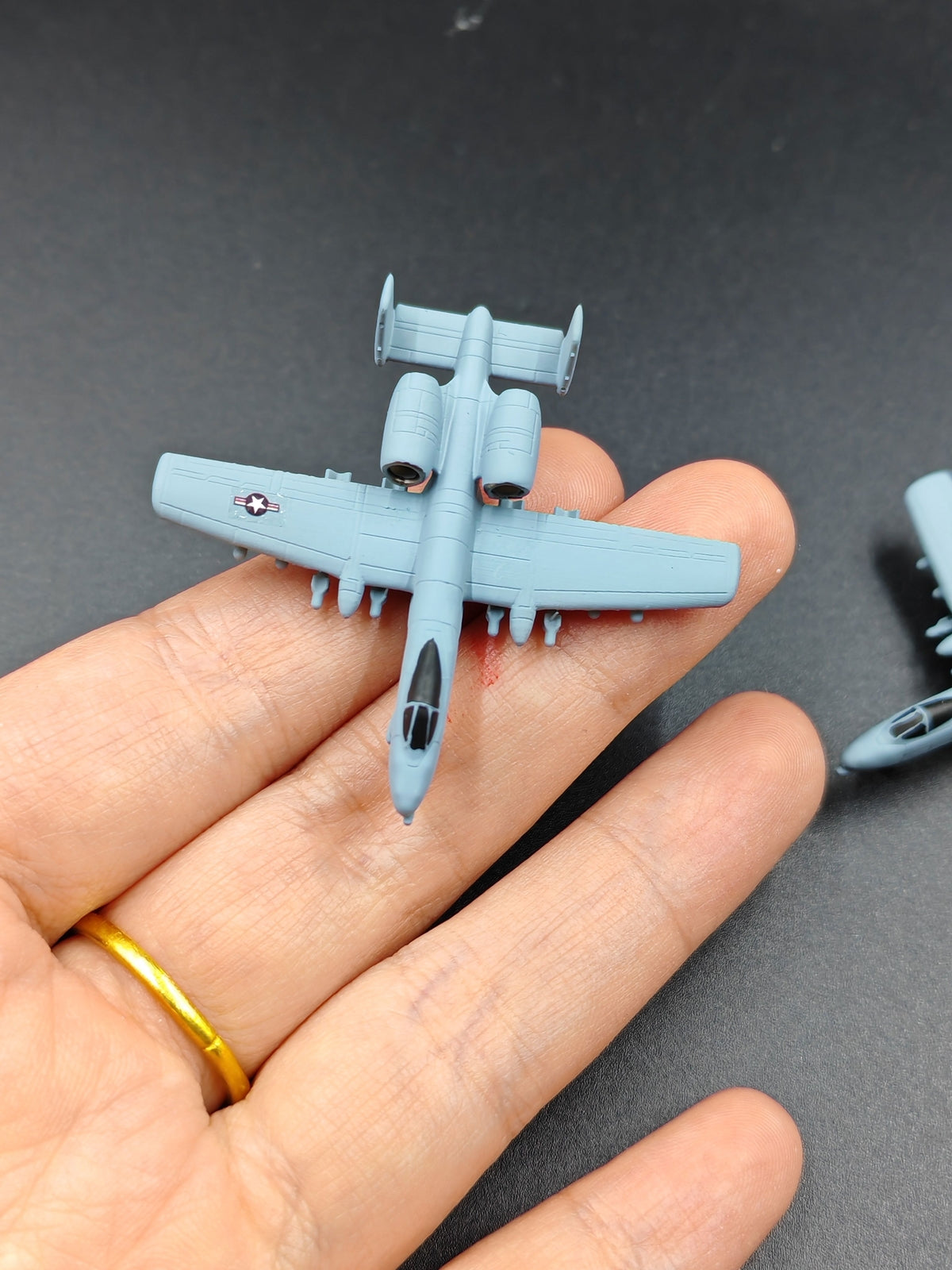 1/350 US A-10 Attack Plane model Hog Fighter Finished model (2 aircraft)