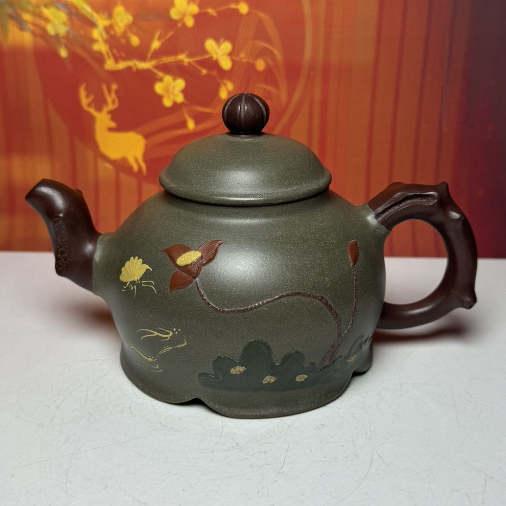 Vintage Chinese Yixing Purple Clay Teapot Zisha Ceremony Fashion Gift Teaware