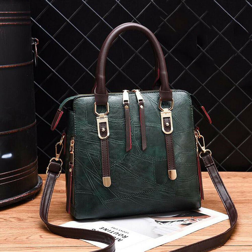 Women's PU Leather Handbags Crossbody Bag Tote Messenger Ladies Shoulder Purse