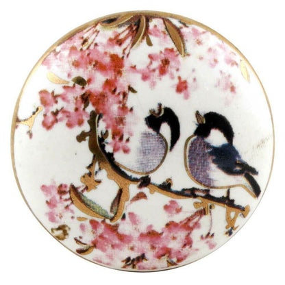 Set of 10 Birds Ceramic Drawer Cabinet Knobs Wardrobe Pulls