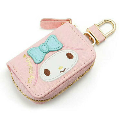 New Melody Cinnamoroll Cartoon Car Key Bag Cute and Fashionable PU Zipper