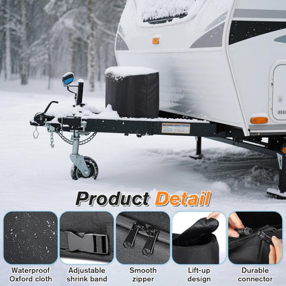 Dual 20LB Propane Tank Heater Blanket Thermostat Control (41-122°F) and Timer Fu