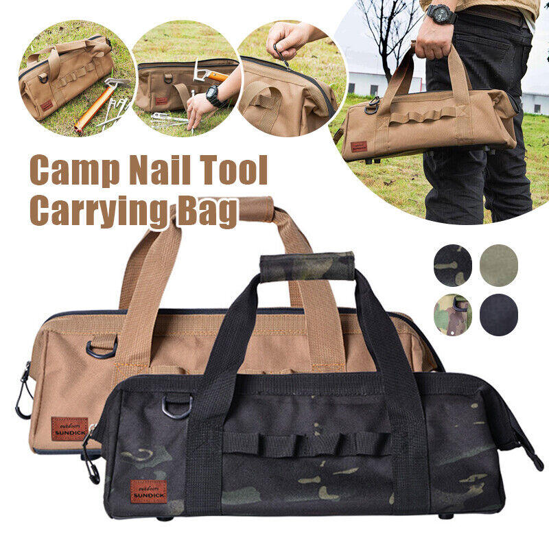 Outdoor Camping Tent Accessories Storage Bag Portable Kit Tool Debris Handbag