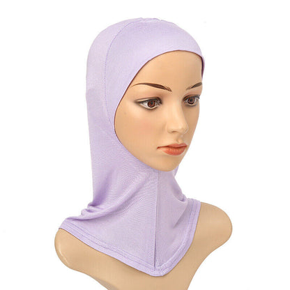 Women's Under Scarf Hat Cap Bone Bonnet Ninja Hijab Islamic Neck Cover Muslim*US