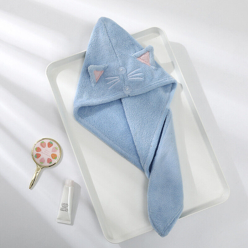Dry Hair Cap Coral Velvet Hair Cap Quick Dry Drying Bath Shower Hat ⊰