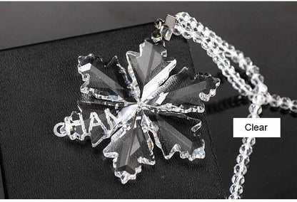Crystal Large Annual Edition Christmas Gift Ornament New 2020 Snowflake Holiday