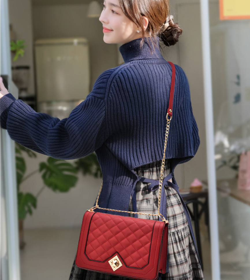 Women Lady Leather Handbags Shoulder Messenger Satchel Tote Crossbody Bags Purse