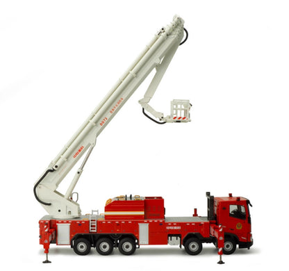 1:48 120CM ZOOMLION DG72 Aerial Platform Fire Truck Engine Machine Diecast Model