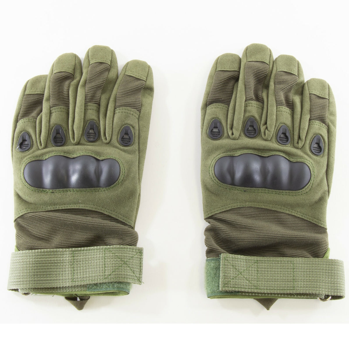 Size Medium Tactical Paintball Gloves with Knuckle Protection (Foliage Green)