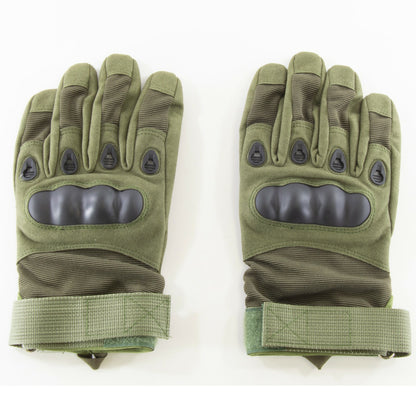 Size Medium Tactical Paintball Gloves with Knuckle Protection (Foliage Green)
