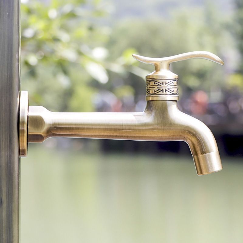 Decorative Garden Faucet Brass Animal Shape Bibcock Retro Tap Bathroom Accessory