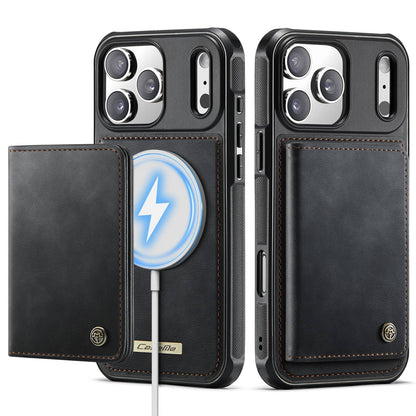 For iPhone 17/Air/16e/15/14/13/12/11 Pro Max Wallet Case Magnetic Card Holder