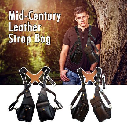 Anti-Theft PU Leather Concealed Underarm Shoulder Holster Bag Phone Case Wallet