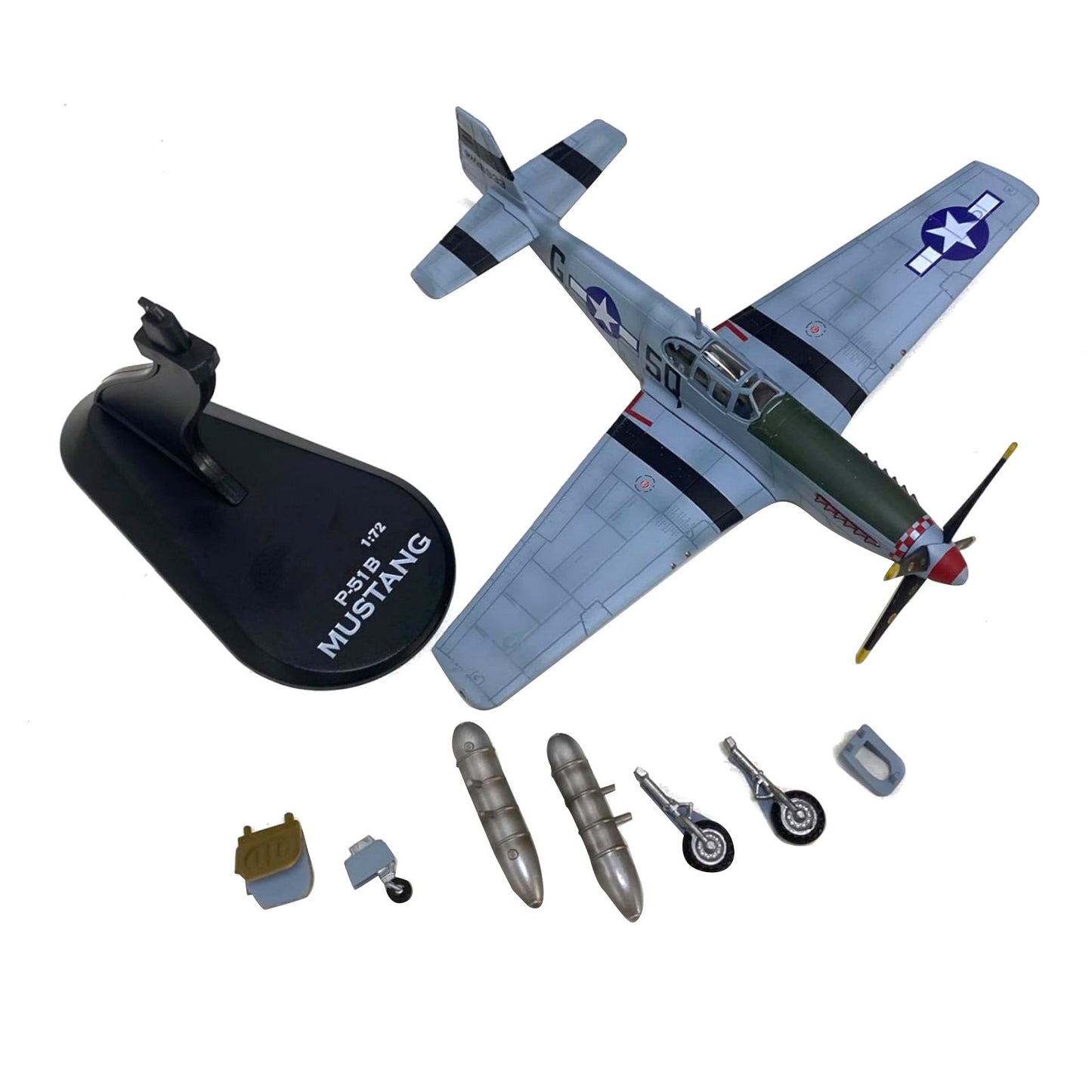 1/72 Scale WWII USAAF P-51B Mustang Fighter 339TH FS 504TH FG Model Plane Decor