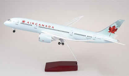 1:130 43CM AIR CANADA BOEING 787 Passenger Airplane Landing Gear Resin Model