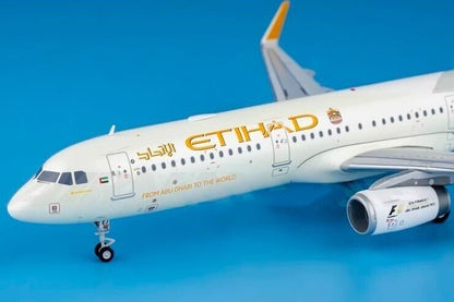 1:200 JC Wings ETIHAD AIRBUS A321 Passenger Airplane Diecast Aircraft Model