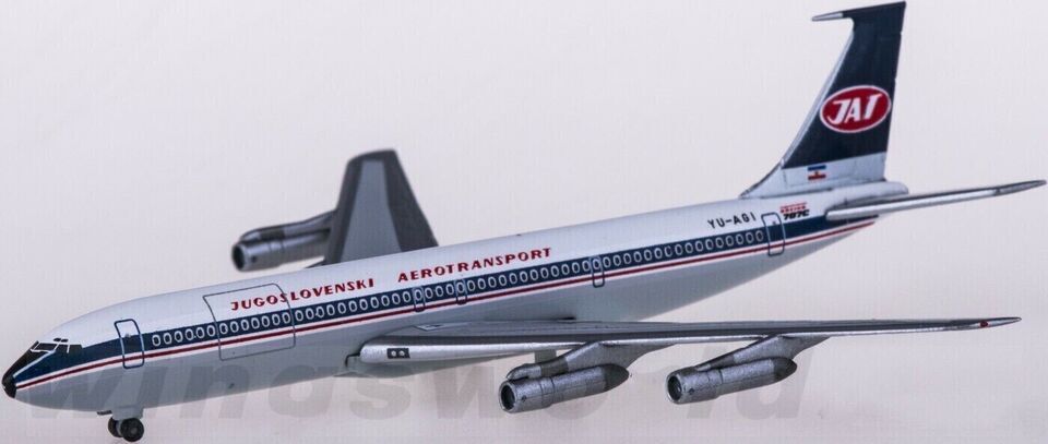 1:500 Herpa JAT BOEING 707-300 Passenger Airplane Diecast Aircraft Plane Model