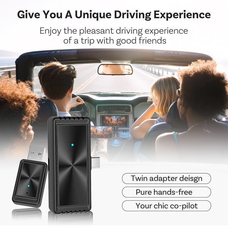 Wireless CarPlay dual system mirror car adapter FOTA upgrade car machine box