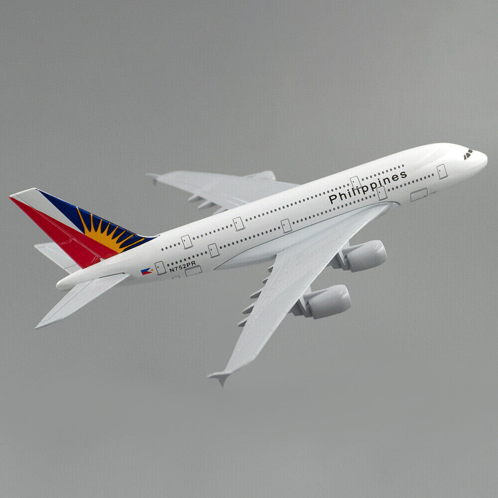 1:400 16cm A380 Philippine Airlines Airplane Model Alloy Diecast Plane Ornaments