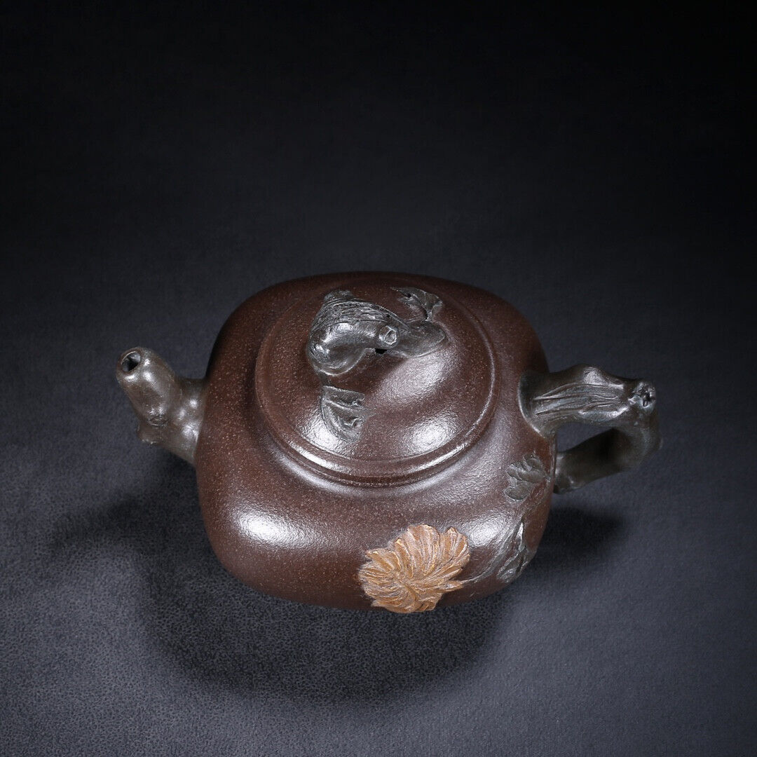 Chinese Yixing Zisha Clay Handmade Exquisite Teapot （南瓜 底款：蒋蓉）