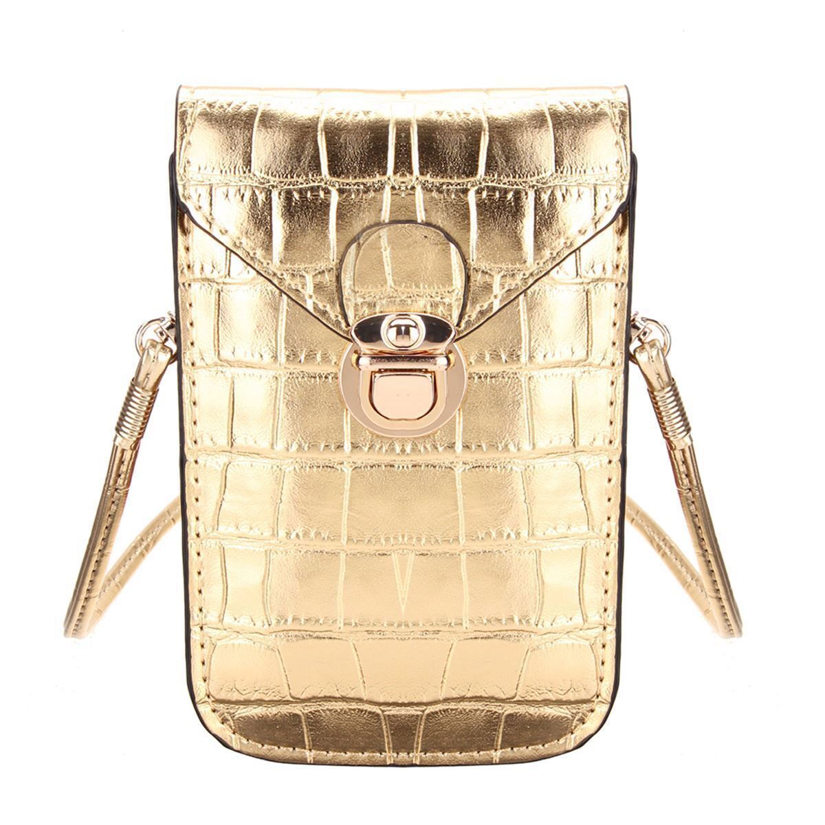Phone Mini Bags Clutches Shoulder Bag Leather Women Handbag Black Handbag Flap