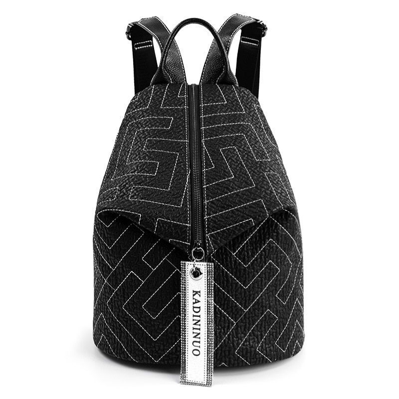 Leather Backpack Fashion All-match Backpacks Travel Large Capacity Dumpling Bag