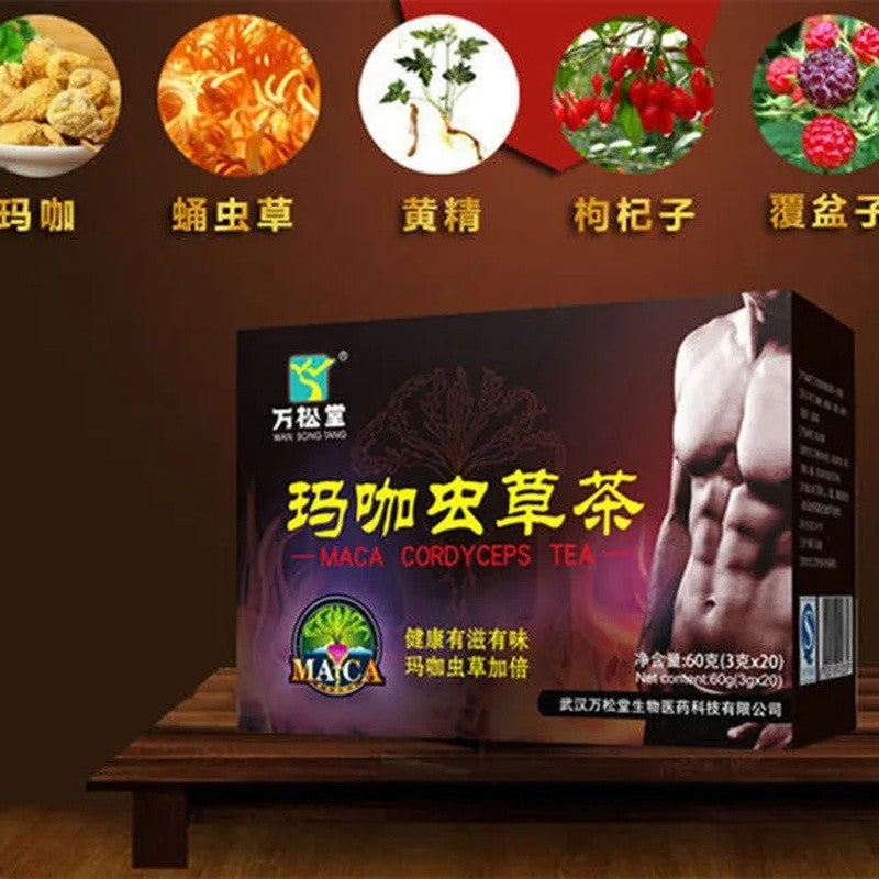 Cordyceps Militaris Maca Tea Energy Cordyceps Maca Five Treasures Tea
