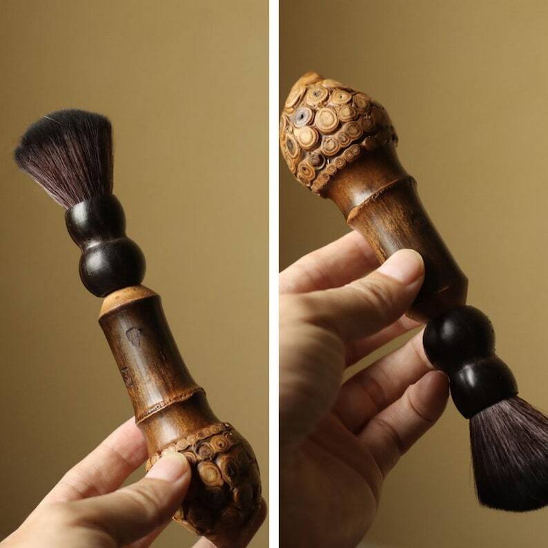 Natural Bamboo Tea Brush|Tea Accessories|Pot Brush|Tea Pet Brush