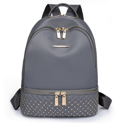 Retro Backpack Oxford Anti Theft Multi Pockets Shoulder School Bags 26*12*32 CM