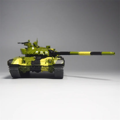 1:43 Main Battle Tank Alloy Simulation Military Ornaments Desktop T72b3 Model