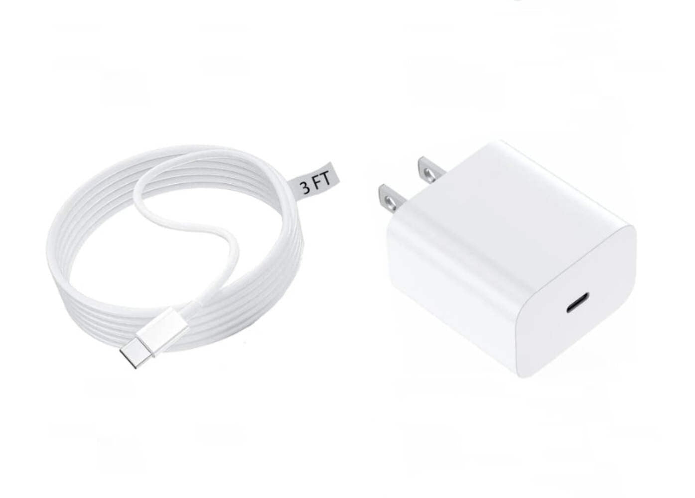 Fast Charging USB Wall Charger with 6FT Cable Set