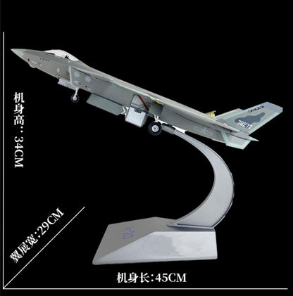 1:48 45CM China J-20 Stealth Fighter Plane Diecast Military Jet Aircraft Model