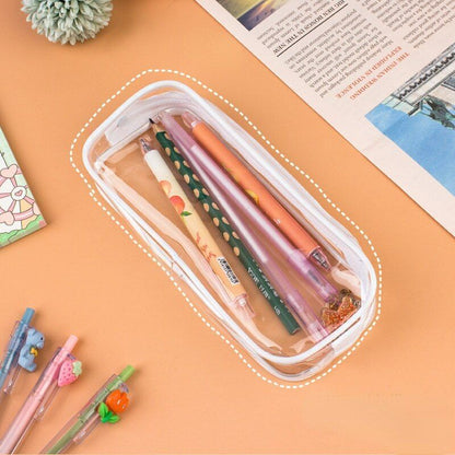 Cosmetic Bag Transparent Travel Accessories Makeup Waterproof Pouch 20.5*8.5*4cm