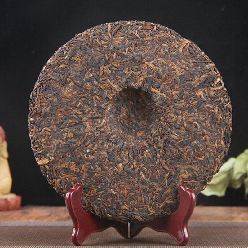 357g Spring Handmade Tea Pu-Erh Ripe Tea Cake Organic Chinese Black Tea Puer Tea