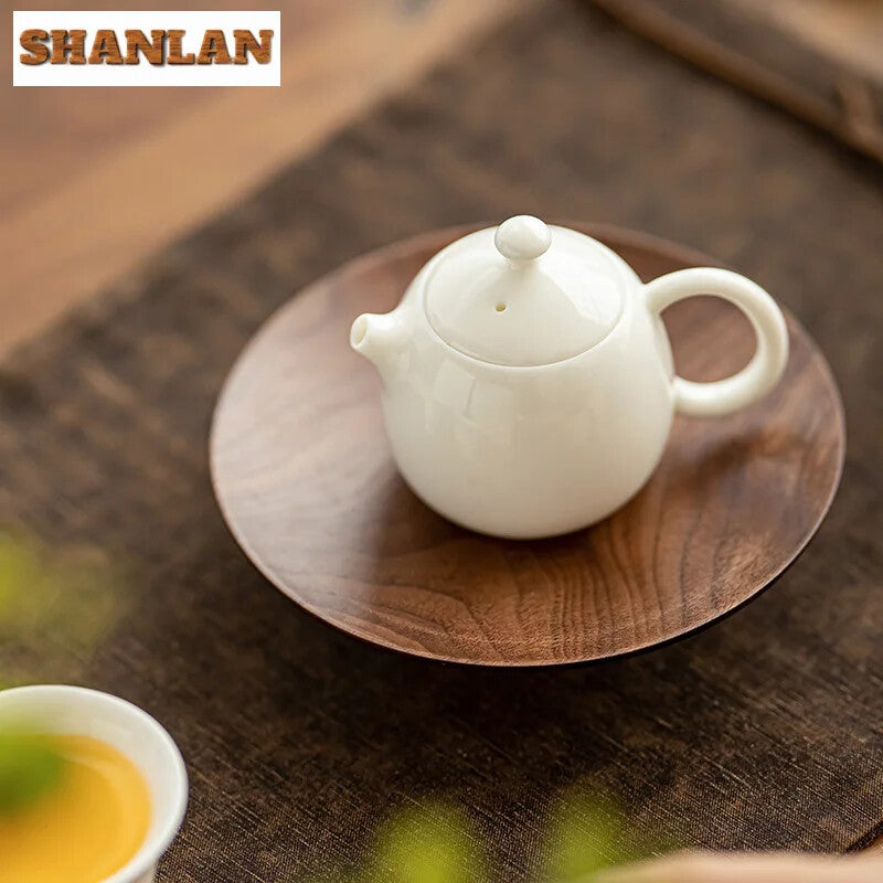100ml Sheep Fat Jade White Porcelain Teapot Dargon Egg Pot Chinese Craft Gift