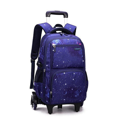 School Bag Wheels School Backpack Wheeled Bag Students Bags Boys Travel Luggage