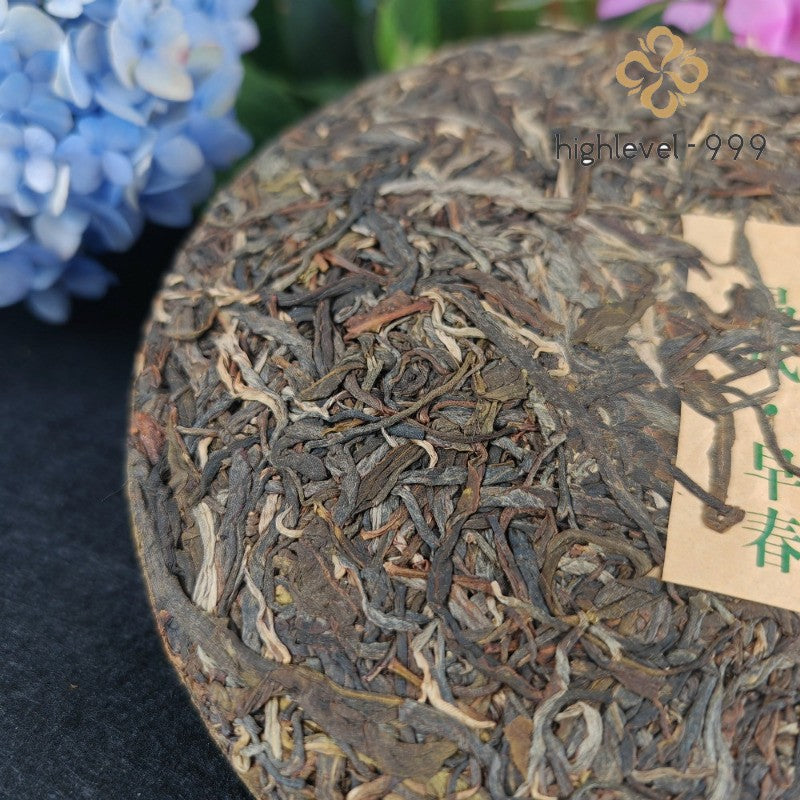 357g Raw Pu'er Tea Cake Yunnan Yiwu Early Spring Old Tree Aged Compressed Tea