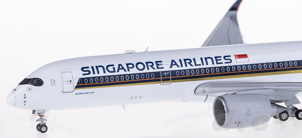 1:400 JC Wings SINGAPORE AIRLINES AIRBUS A350-900 Passenger Plane Diecast Model