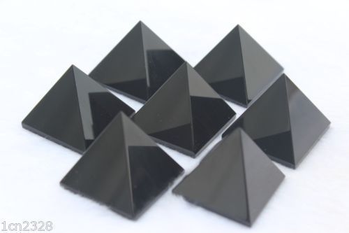 10pcs NATURAL OBSIDIAN CRYSTAL PYRAMIDS POLISHED HEALING WHOLESALE AAA