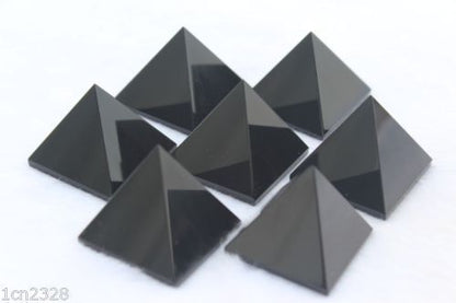 10pcs NATURAL OBSIDIAN CRYSTAL PYRAMIDS POLISHED HEALING WHOLESALE AAA