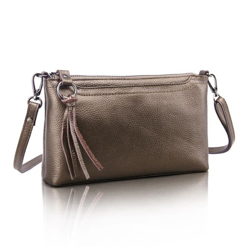 Cow Genuine Leather Messenger Bag Shoulder Purse Shoulder Bag Satchels Blue Red