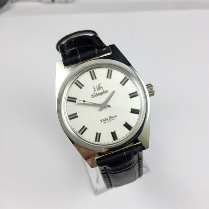 New Vintage Shanghai Watch Factory 38mm Manual Wind Mechanical Watch Steel