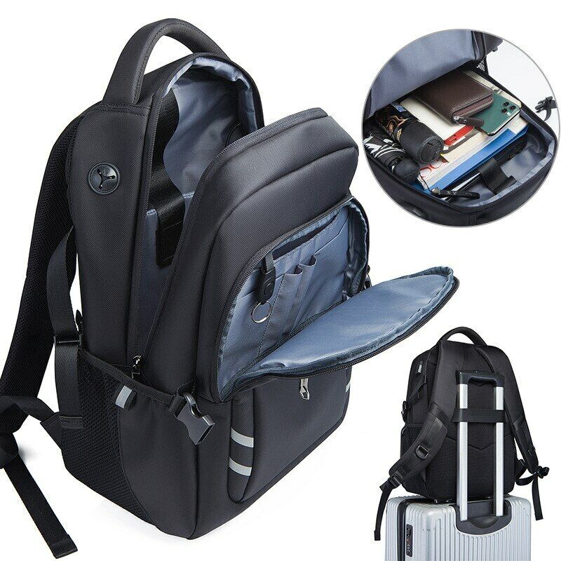 Waterproof Business Backpacks School Bag Anti-theft Men 15.6 Inch Laptop Travel