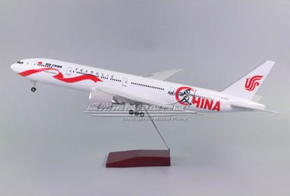 49CM AIR CHINA BOEING 777-300ER Airplane Landing Gears Resin Aircraft Model