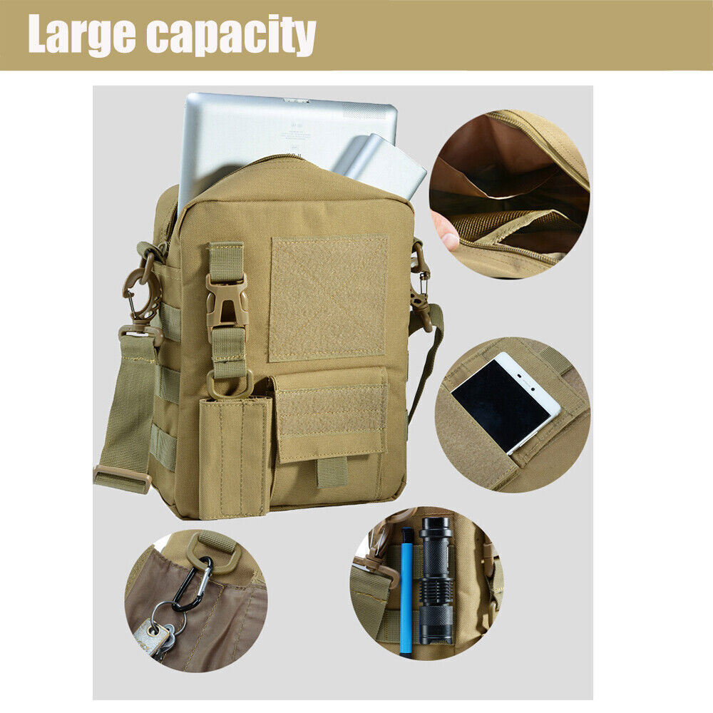 Men's Cross-Body Bag Anti-theft Shoulder Bag Waterproof Sling Pack for Outdoor
